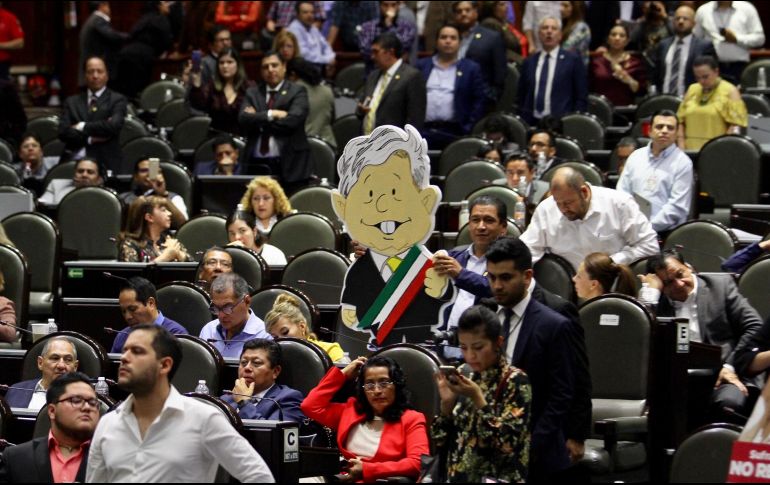 En la Cámara de diputados se discute la iniciativa sobre revocación de mandato, para que cada tres años los presidentes de la República se sometan al escrutinio del pueblo. NTX / G. Granados