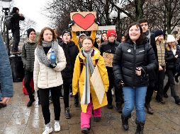 Esta huelga estudiantil internacional fue impulsada por la adolescente sueca, Greta Thunberg para denunciar la inacción de las autoridades en el tema. EFE / H. Montgomery