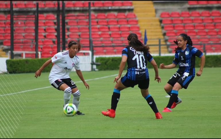 Las tapatías estuvieron abajo en el marcador desde el minuto 2, pero lograron sobreponerse y llevarse los tres puntos de La Corregidora. TWITTER/@AtlasFCFemenil