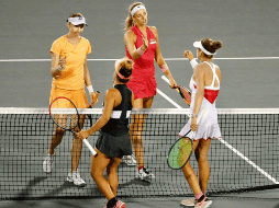 Los parciales del juego fueron 7-6 a favor de las americanas y 2-6 a favor de las europeas. TWITTER / @AbiertoZapopan