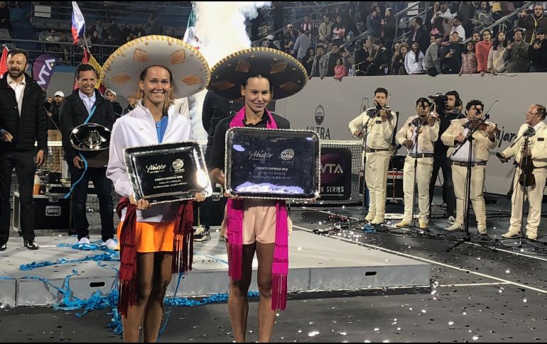 Veronika Kudermetova se coronó por primera vez en un torneo de la WTA en tierras tapatías. NOTIMEX