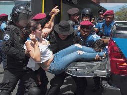 A pesar del engrosamiento de las cifras de detenidos, las protestas contra Ortega cobran fuerza. AFP