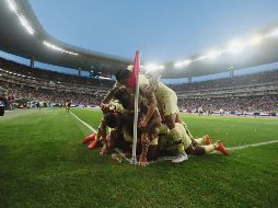 El conjunto americanista tomó ventaja pronto en el marcador y no pasó demasiados apuros para vencer por segunda ocasión en cuatro días al Guadalajara. EL INFORMADOR / G. Gallo