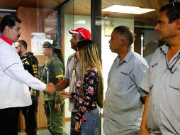 Nicolás Maduro en la inspección a una estación hidroeléctrica. AFP/Presidencia de Venezuela