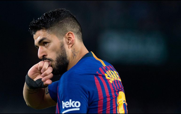 El jugador será baja para Uruguay debido a un esguince en el tobillo derecho. AFP / J. Guerrero