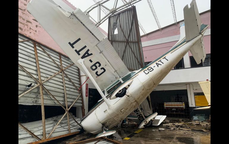 Así luce este lunes el aeropuerto de Beira. El desastre natural ha causado en los últimos días cerca de 200 muertos en Mozambique y otros países del suroeste de África.