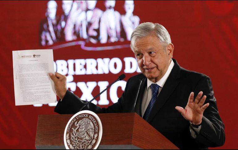 El Presidente deja asentado que es maderista y partidario de los principios de Sufragio Efectivo y no Reelección. NTX / A. Monroy