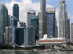 Vista general del distrito financiero de Singapur, este 19 de marzo. AFP/R. Rahman