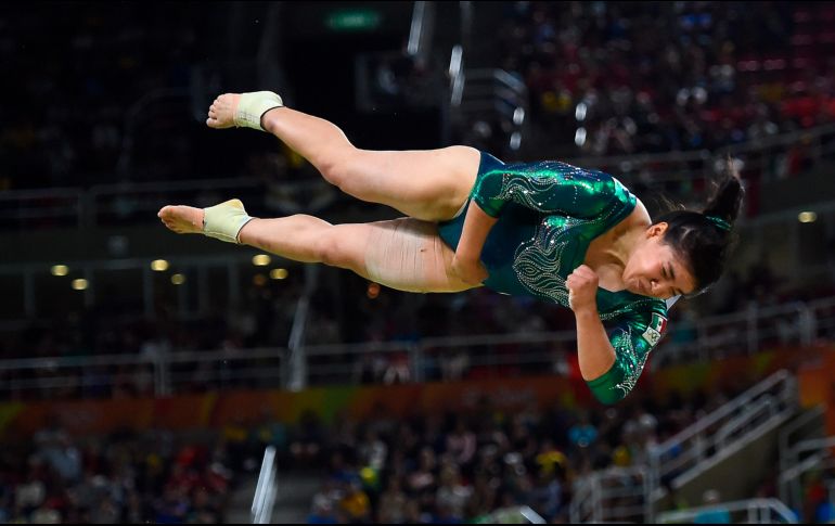 La bajacaliforniana se ubicó en la cuarta posición en la ronda preliminar de salto de caballo, con 14.499 puntos. MEXSPORT / ARCHIVO