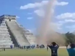 El fenómeno sólo duró unos minutos, pero causó sensación entre los visitantes. ESPECIAL