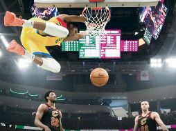 Giannis Antetokounmpo apareció después de una ausencia de dos partidos y comandó el triunfo de los Bucks ante los Cavaliers. AP / M. Gash