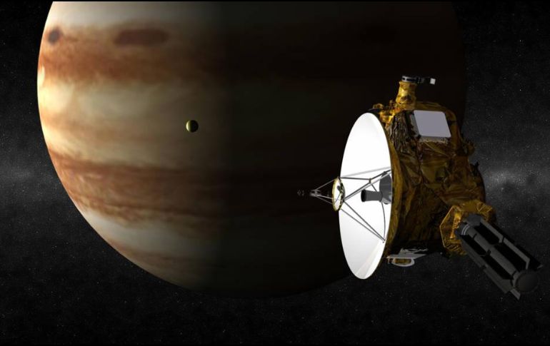 La fotografía fue tomada por la nave espacial Juno mientras realizaba un sobrevuelo cercano al “gigante gaseoso” en febrero pasado. ESPECIAL / nasa.gov