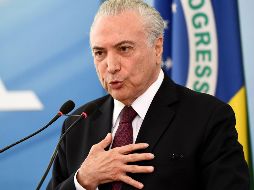 Michel Temer asumió la jefatura del Estado en 2016 luego de que el Congreso destituyera a Dilma Rousseff. Su gobierno terminó en 2018. AFP/ARCHIVO