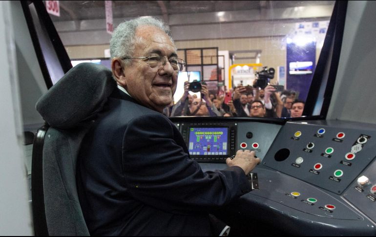 Javier Jiménez Espriú encabezó la inauguración Exporail México 2019. NTX/J. Espinoza
