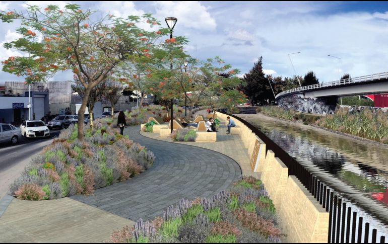 El Ayuntamiento de Zapopan ya inició los trabajos para rescatar la avenida Patria, entre Acueducto y Américas. ESPECIAL