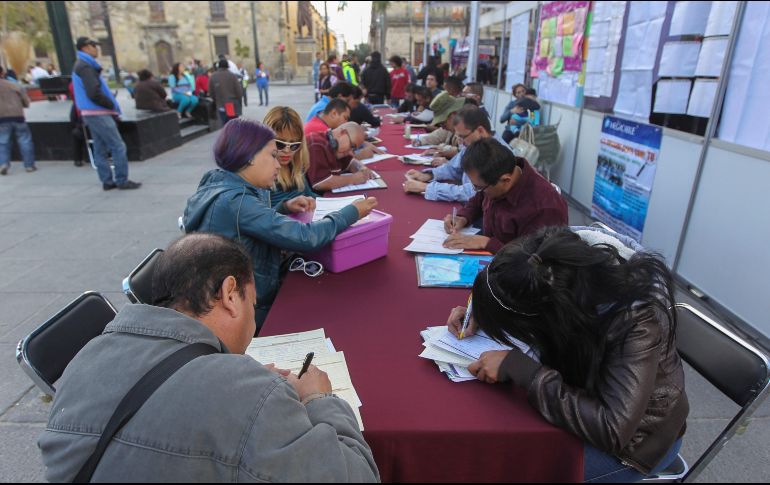 La tasa de desempleo en México cerró 2018 en el 3.3 % de la Población Económicamente Activa (PEA). EL INFORMADOR/ ARCHIVO