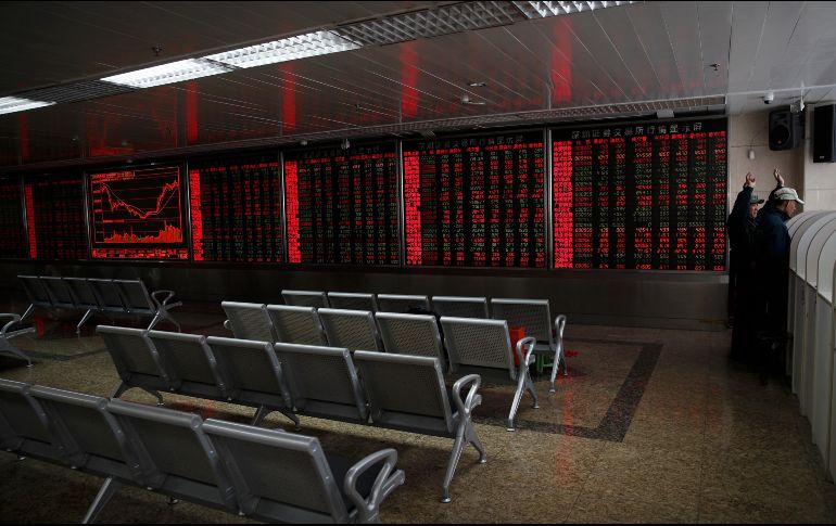 La BMV se mantuvo en terreno positivo, a pesar de un aumento en la aversión al riesgo a nivel internacional. AP/A. Wong