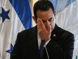 Presidente Jimmy Morales al declarar 3 días de luto nacional. ARCHIVO / AFP