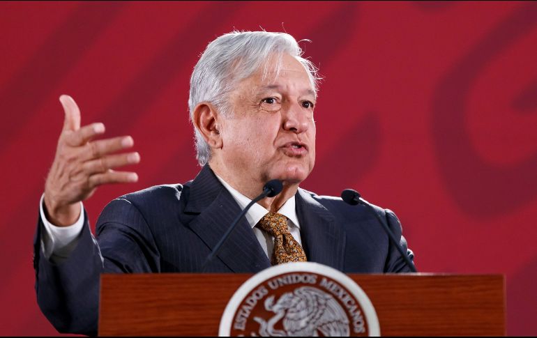 Andrés Manuel destaca que los flujos migratorios de mexicanos a Estados Unidos son muy bajos porque los connacionales ya no buscan trabajo en ese país y la mayoría son trabajadores de los países de Centroamérica. EFE / J. Méndez