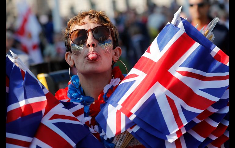 Al mismo tiempo, cerca de un millón de personas se manifestaron el pasado fin de semana, según los organizadores de la marcha, para pedir un segundo referéndum. AP/ F. Augstein