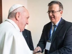 El canciller difundió una imagen del encuentro en sus redes sociales. TWITTER/@m_ebrard