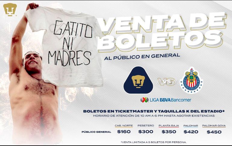 Los universitarios se vengaron de la ocurrencia de Chivas derrotándolos en una Final en el 2004. TWITTER/@PumasMX