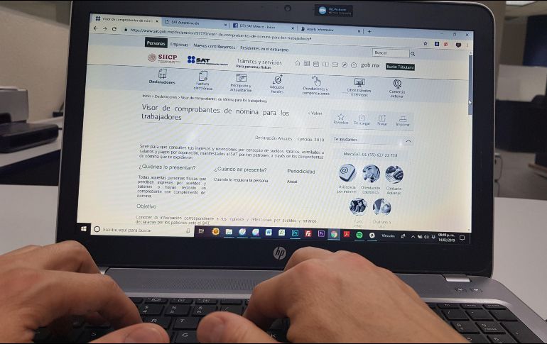 El SAT recomienda verificar la vigencia de la e.firma; para obtenerla se puede hacer una cita en el portal de Internet. EL INFORMADOR / ARCHIVO