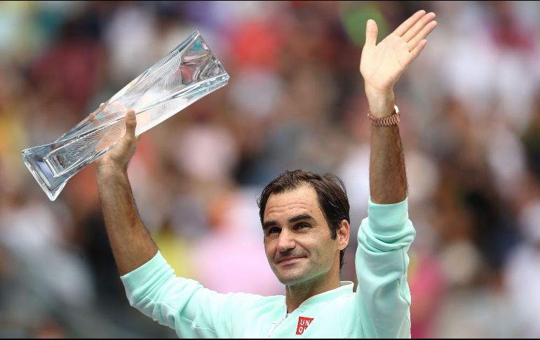 La primera vez que Federer jugó en Miami fue hace 20 años como wild card. AFP / J. Finney