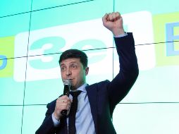 El actor Vladímir Zelenski hizo valer su popularidad en la primera ronda electoral. EFE/EPA/S. Franko