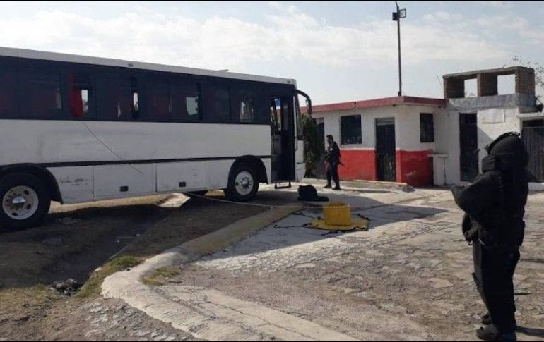 El artefacto, que no contaba con espoleta ni chaveta de seguridad, fue hallado en uno de los asientos. TWITTER/@SS_Edomex