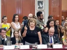 Activistas y familiares de personas desaparecidas se retiraron del foro convocado por el Congreso del Estado para retomar la revisión de la Ley estatal sobre Desaparición Forzada de Personas. EL INFORMADOR/ R. Rivas