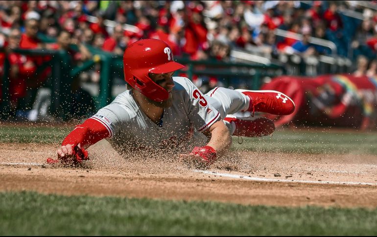 Le repiten la dosis. Por segundo día consecutivo, Bryce Harper fue abucheado en la casa de los Nacionales de Washington. AFP