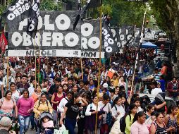 Sindicatos, trabajadores y organizaciones sociales se sumaron a la movilización convocada por la Confederación General del Trabajo (CGT), la mayor central obrera del país austral. AP/G. Garello