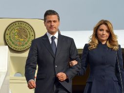 Enrique Peña Nieto y Angélica Rivera durante un viaje oficial a China. NTX/Presidencia/ARCHIVO
