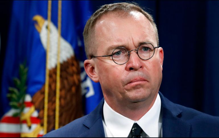 Mick Mulvaney consideró que la petición de los demócratas que no cuenta con el respaldo de los estadounidenses. AP/ARCHIVO