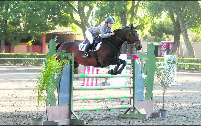 Ganon triunfó en la prueba libre a 1.30 metros a lomos de “Tila”. EL INFORMADOR / A. Camacho