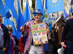 Manifestación antibrexit frente al Parlamento británico. AFP/B. Stansall
