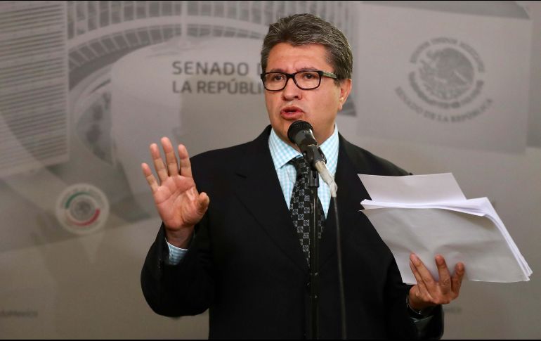 Ricardo Monreal, coordinador de Morena en el Senado. SUN