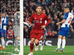 Firmino sólo tuvo que empujar el 2-0 que selló el triunfo inglés. AFP