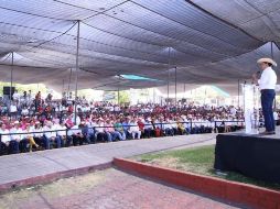 Aureoles Conejo reiteró que el mejor homenaje a Zapata no son las palabras, sino los hechos guiados por su ideal. TWITTER/@Silvano_A