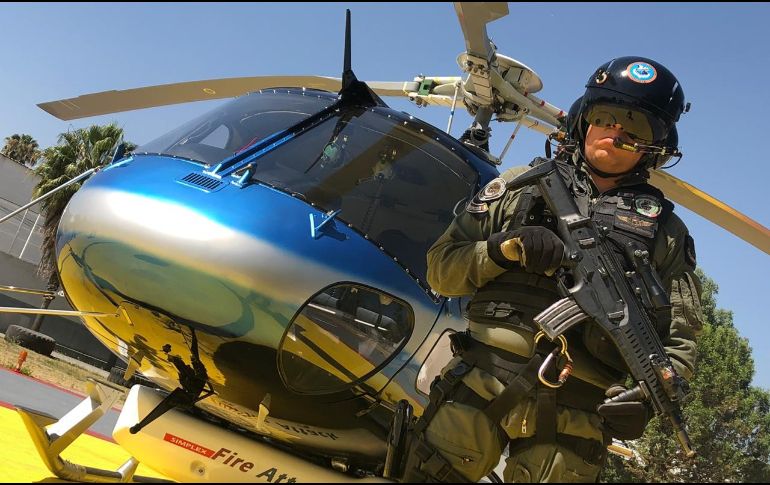 Un helicóptero más se sumará a las acciones para el combate de incendios forestales que se reporten, el “Zeus”, de la policía de Guadalajara. ESPECIAL/