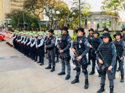 Autoridades mencionan que trabajarán para salvaguardar a los habitantes y turistas de la ciudad. ESPECIAL / Policía de Guadalajara