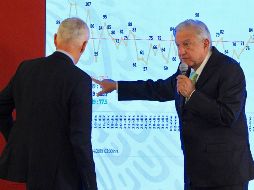 Ramos y López Obrador analizan las cifras de homicidios otorgadas por el Gobierno federal. NTX / J. Lira