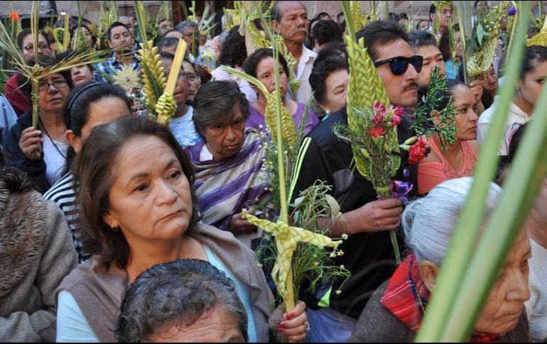 Con la celebración del Domingo de Ramos inicia la Semana Santa y termina con la Pascua de Resurrección. NTX / ARCHIVO