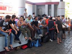 Desde hace 20 días, los viajeros se encuentran en la cabecera municipal de Mapastepec, luego de haber salido de Tapachula el pasado 27 de febrero. NTX/A. Espinoza
