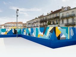 El muralista ha trabajo con alumnos en el área de pintura. INSTAGRAM / @worldofpolar