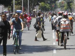 La Vía RecreActiva se realiza todos los domingos de 8:00 a 14:00 horas. EL INFORMADOR / ARCHIVO