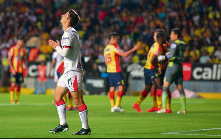 De nuevo sin idea y con un planteamiento inédito para sus jugadores, el Guadalajara cayó en Morelia y prácticamente dice adiós a sus aspiraciones de Liguilla. IMAGO7 / C.Cuin