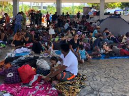 Centroamericanos en Tapachula, Chiapas, aguardan a que les otorguen una visa humanitaria para continuar su marcha rumbo a EU. NTX/A. Espinoza