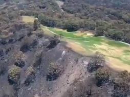 Tras el control del incendio ayer en Los Asadores, este domingo ya no hay fuego. ESPECIAL